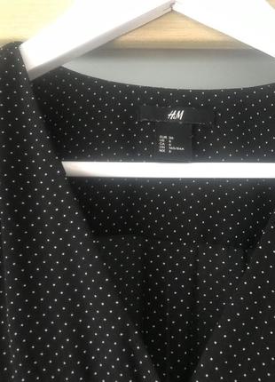 Блуза в горох рубашка h&m2 фото