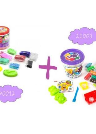 Набір світлого магічного пластикуна "місячна світлова глина", 10 кольорів + набір для моделювання "lovin 'do