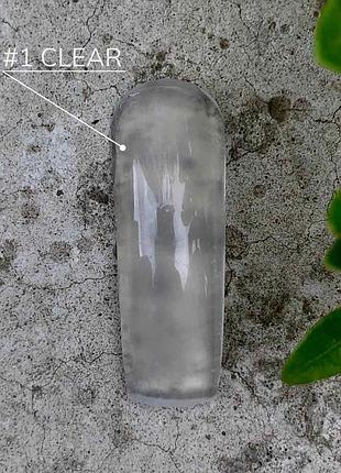 Акригель, полигель цвет прозрачный clear crooz polygel 01, 30 мл