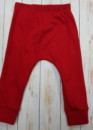 Тоненькі червоні штани для новонароджених1 фото