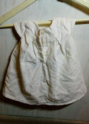 Біла сукня 0-3 місяці ( белое платье 0-3 месяца)3 фото