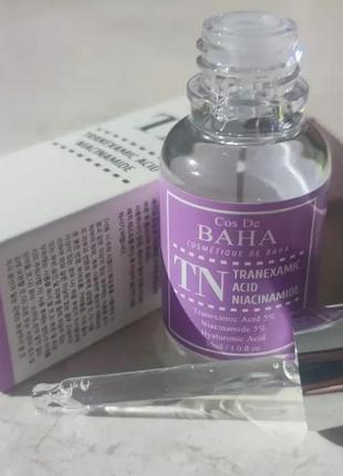 Сироватка для обличчя та шиї cos de baha tranexamic serum 30ml6 фото