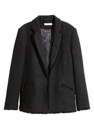 Жакет пиджак твид h&m