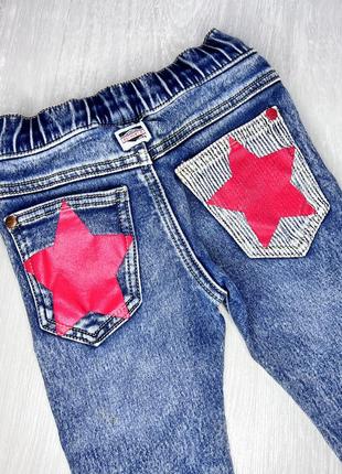 Фирменные джинсы со звездами next 9-12мес3 фото
