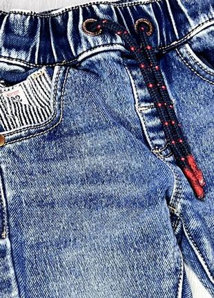 Фирменные джинсы со звездами next 9-12мес2 фото