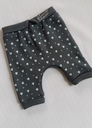 Теплые штаны/штанишки на меховушке disney для новорожденных (разм. 52-55)