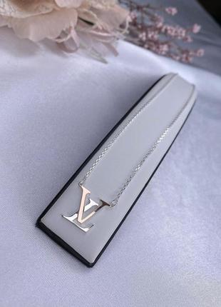 🇺🇦 кольє срібло 925° із золотою пластиною 375°  під бренд , 0745.40