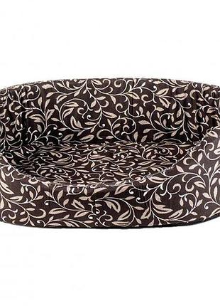 Лежанка для собак и щенков пухнастики  49*35*13 см (шоколад)