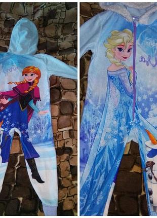 Человечик,бодик,комбез,пижама 2-3года,флис анна і ельза