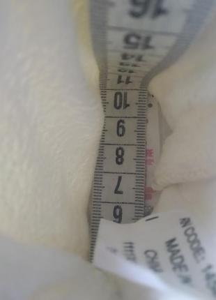 Нові сапожки пінетки принт зайчик з вушками  на флісі бренду primark uk 6-9 устілка 10смі10 фото