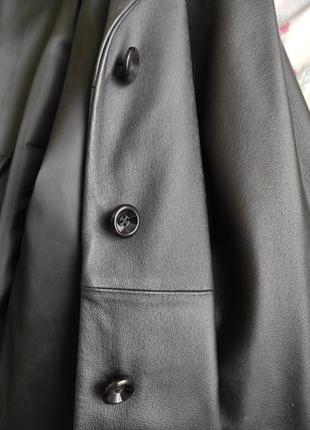 Шкіряна куртка піджак milan8 фото