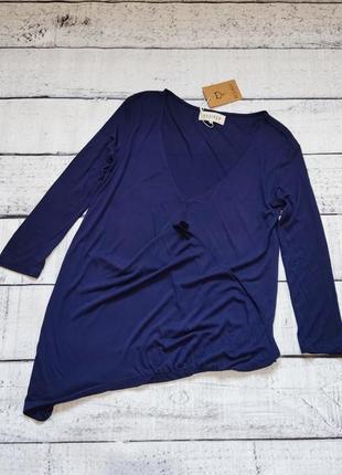 Лонгслів жіночий синій асиметричний desires