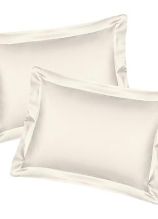 Наволочки оксфордські pagoti minimal молочні 50х70 см (2 шт.)
