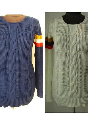 Свитер женский тонкая вязка с оригинальными рукавами размеры норма