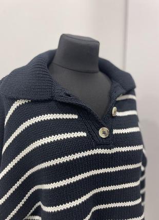 Zara укорочений светр із пишними рукавами5 фото