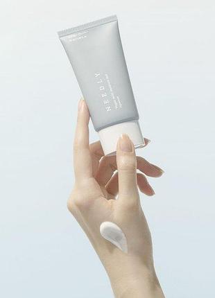 Зволожуючий сонцезахисний крем з рослинним скваланом spf 50+ pa++++ needly 50 ml