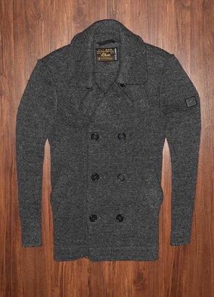 S oliver esprit wool coat мужское шерстяое двубортное пальто
