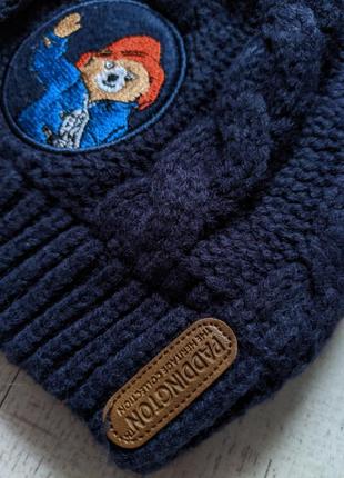 Зимова шапка на флісі дитяча paddington4 фото