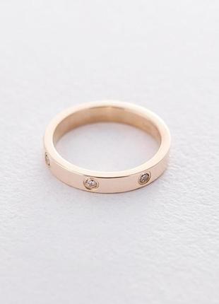 Золотое кольцо (фианиты) к02949
