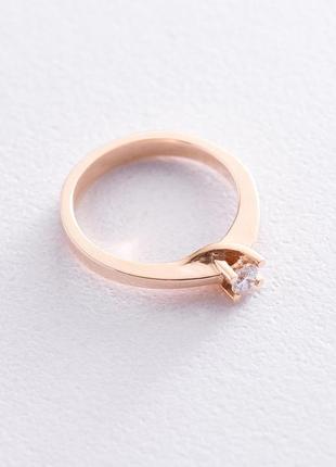 Эксклюзивное кольцо с бриллиантом кб03037