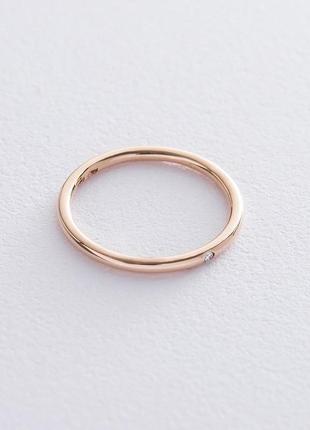 Кольцо с бриллиантом в стиле минимализм 
обрб00043 фото