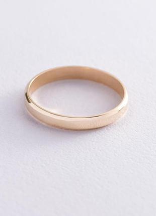 Золотое обручальное кольцо - классическое 
обр002481 фото