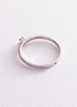 Помолвочное золотое кольцо с бриллиантами 
и сапфиром 101-10126/2б2 фото