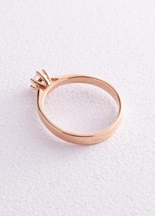 Помолвочное золотое кольцо с фианитом 
к071273 фото