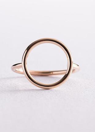 Кільце "круговорот" в жовтому золоті к06928