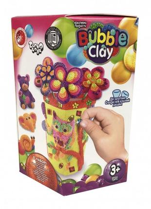 Набір кулькового пластиліну bubble clay bbc-v ваза (рожевий)