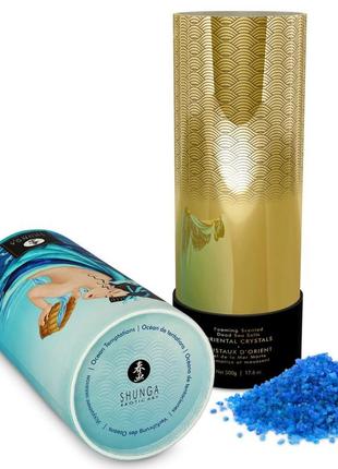 Сіль для ванни shunga oriental crystals bath salts — ocean breeze (500 г), сіль мертвого моря4 фото