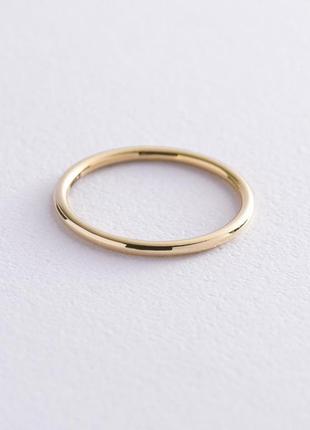 Тонкое кольцо "минимализм" в желтом золоте 
обр00333