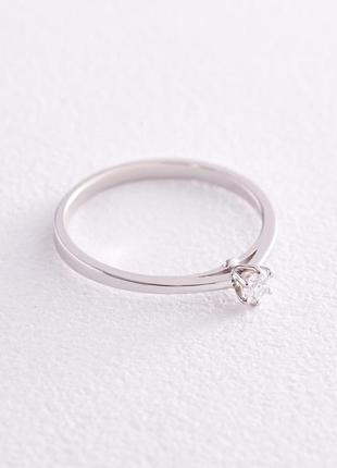 Помолвочное золотое кольцо с бриллиантом 
кб0411(0.10)2 фото