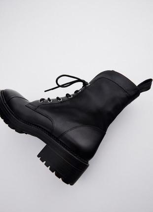 Шкіряні демісезоні черевики zara