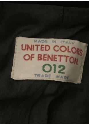 Чёрный пиджак на мальчика размер 122-128 united colors of benetton3 фото