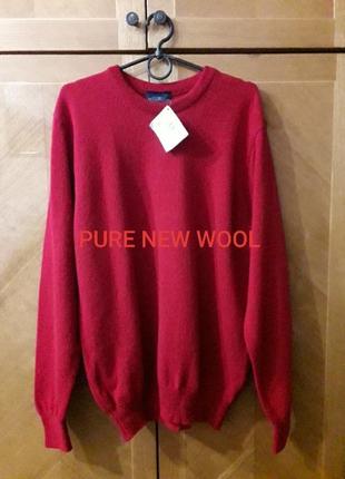Брендовий новий  базовий  яскравий  100% вовна  светр  кофта полувер р. m від  woolmark sweater shop united kingdom6 фото