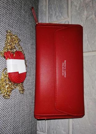 Жіноча сумочка baellerry red leather