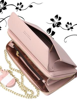 Жіноча сумочка baellerry pink leather