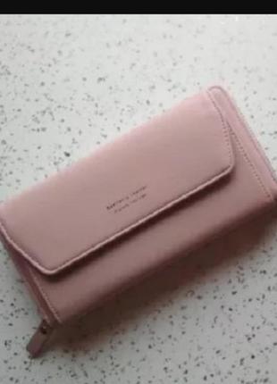 Женская сумочка baellerry leather pink3 фото