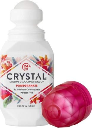 Crystal body deodorant натуральний кульковий дезодорант з гранатом. 66 мл1 фото