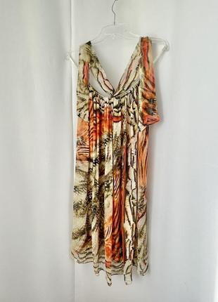 Maryan mehlhorn шелковое платье пляжная накидка шелк шёлк с пряжкой4 фото