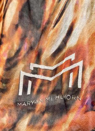Maryan mehlhorn шелковое платье пляжная накидка шелк шёлк с пряжкой9 фото