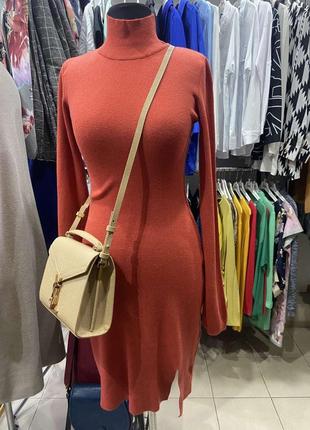 Lefon. турція. плаття сукня з  розрізом с-хл