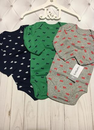 Бодики с длинным рукавом 3м, carters