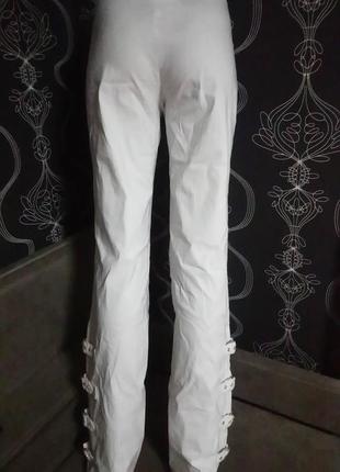 Стрейчевые брюки с ремешками на голени2 фото