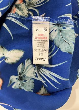 Блузка блуза  яркий принт р 56(22) бренд "george"5 фото