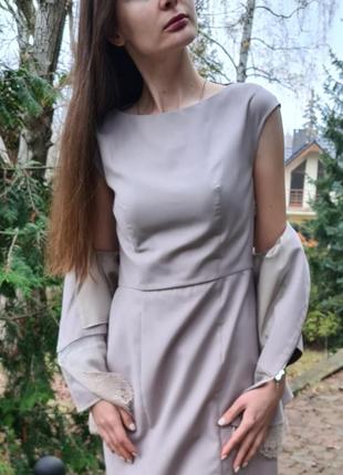 Женский б/у костюм (жакет + платье) украинского дизайнера victoria dovbush, размер м9 фото