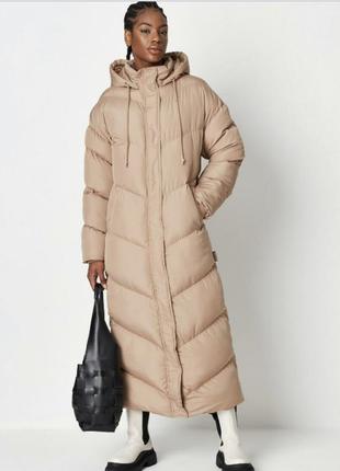 Довгий пуховик missguided