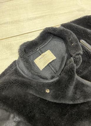 Zara пальто шубка косуха2 фото