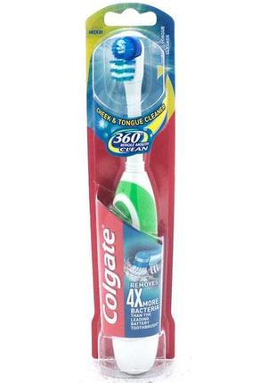 Электрическая зубная щетка "360" colgate 360 battery toothbrush (8714789683645)